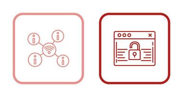 wifi and password Icon vector