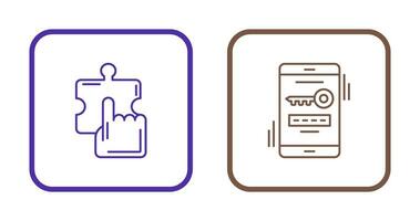 Quick Selection and One Time Password Icon vector