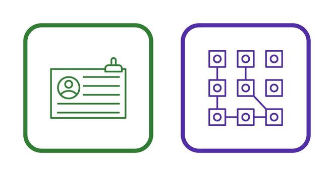 Account and Pattern Icon vector