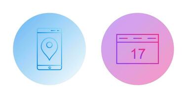 Gps Service and Event Management Icon vector