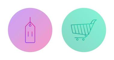 deals and shopping cart Icon vector