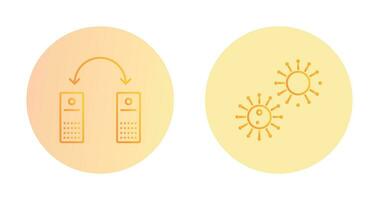 virus and network files  Icon vector