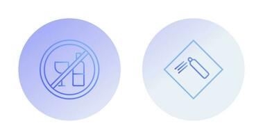 Pressurized cylinder And no drinking  Icon vector