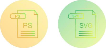 PS and SVG Icon vector