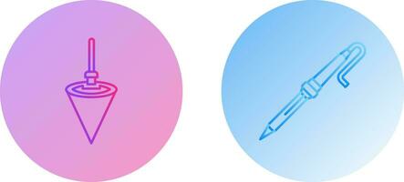 Plumb Bob and Soldering Icon vector