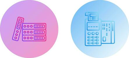 Binders and Pos terminal Icon vector