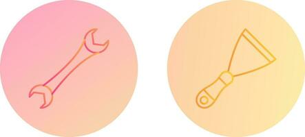 Spanner and Spatula Icon vector