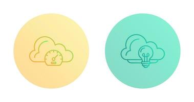 Speed Test and Idea Icon vector