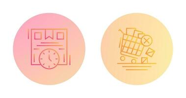 Time is Money and Offer End Icon vector