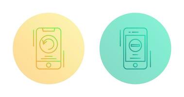Restart and Remove Icon vector