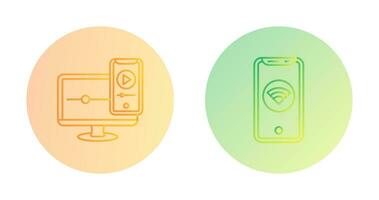 WIFI and Responsive Icon vector