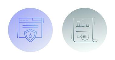 Web Security and Market Research Icon vector