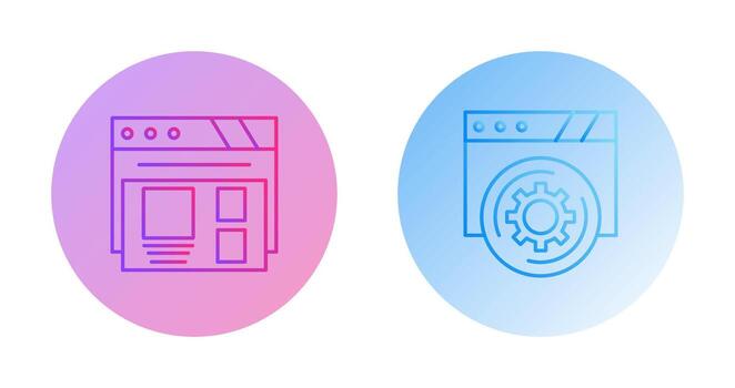 Layout and Setting Icon vector