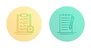Medical Examination List and Check Up List Icon vector