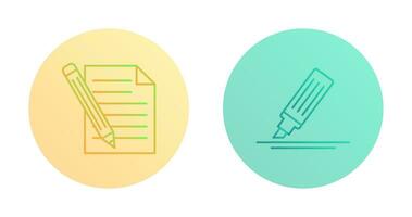 Pencil and MarkerSnack and Money Icon vector