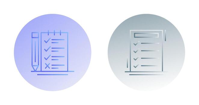 Survey Checklist and To do List Icon vector