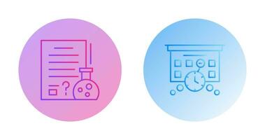 Hypothsis and Deadline Icon vector