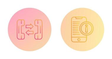 phone call and smartphone Icon vector