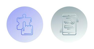 Quick Selection and One Time Password Icon vector
