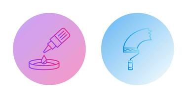 dropper and paint Icon vector