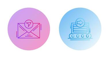 message and container Icon vector