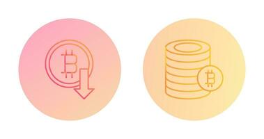 Lose and Coins Icon vector