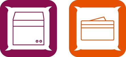 box and wallet Icon vector