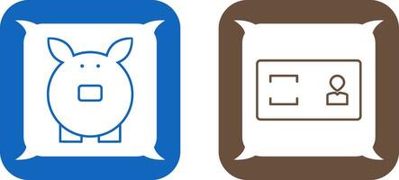 savings and membership card Icon vector