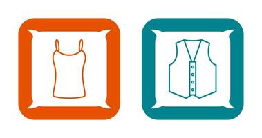 Ladies Vest and safety Icon vector