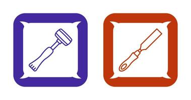 Sledgehmmer and Chisel Icon vector