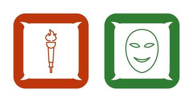 Museum Torch and Ancient Icon vector