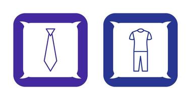 Tie and Pyjamas Icon vector