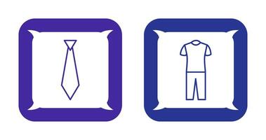 Tie and Pyjamas Icon vector