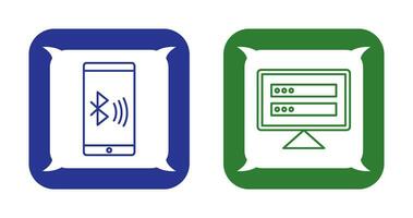 conectado dispositivo y corrompido datos icono vector