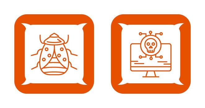 Bug and Virus Icon vector