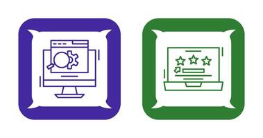 Search Engine and Rating Icon vector