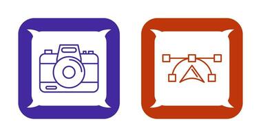 Camera and Vectors Icon