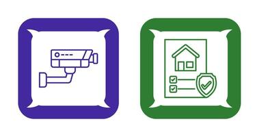 Cctv and Protection Icon vector