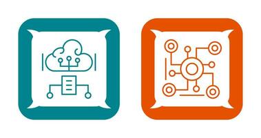 Cloud Computing and Connection Icon vector