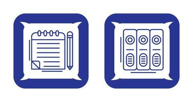 Notepad and Document Icon vector