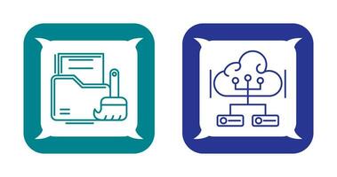 Data Cleaning and Big Data Icon vector