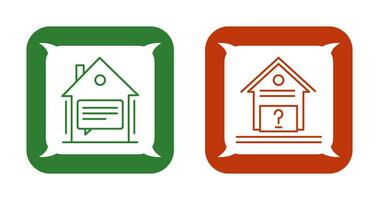 Message and Unknown Icon vector