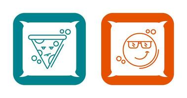 Pizza and Cool Icon vector