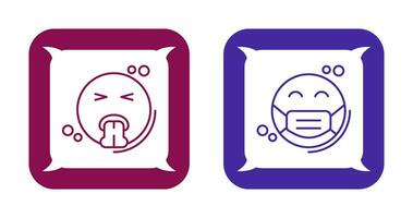 Vomit and Mask Icon vector