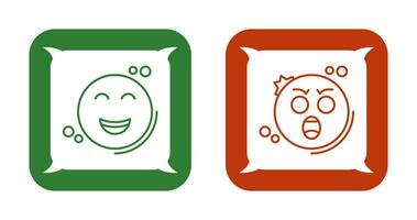 Shock and Happy Icon vector