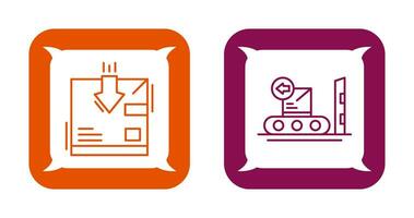 return and delivery Icon vector