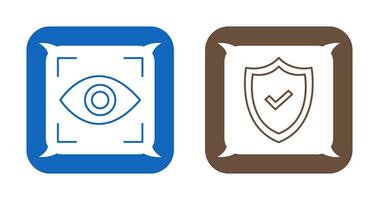 Eye Scan and security Icon vector