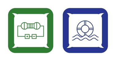 Resistor and  Float Icon vector