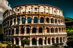 the colosseum in rome, italy. AI-Generated photo