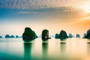 halong bay, vietnam, vietnam, vietnam, vietnam. AI-Generated photo